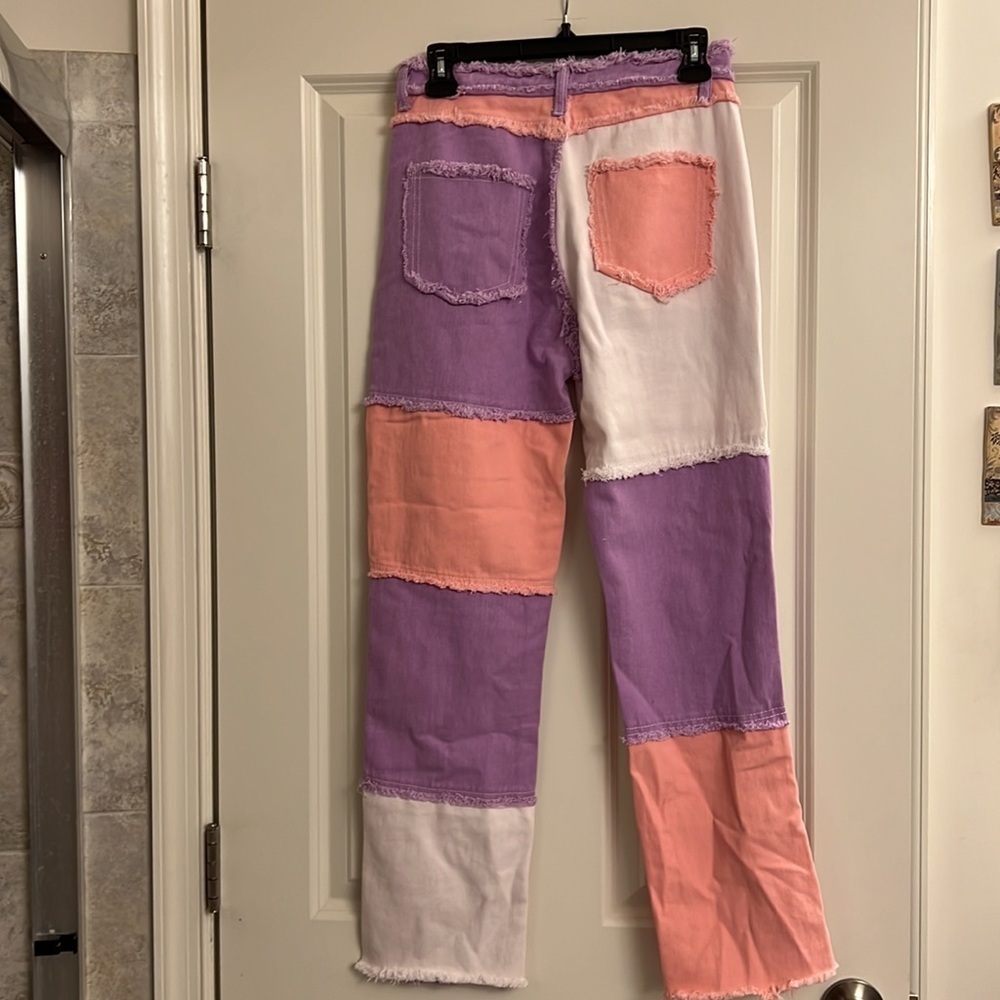 Ladies multi colored pants - Picture 4 of 6